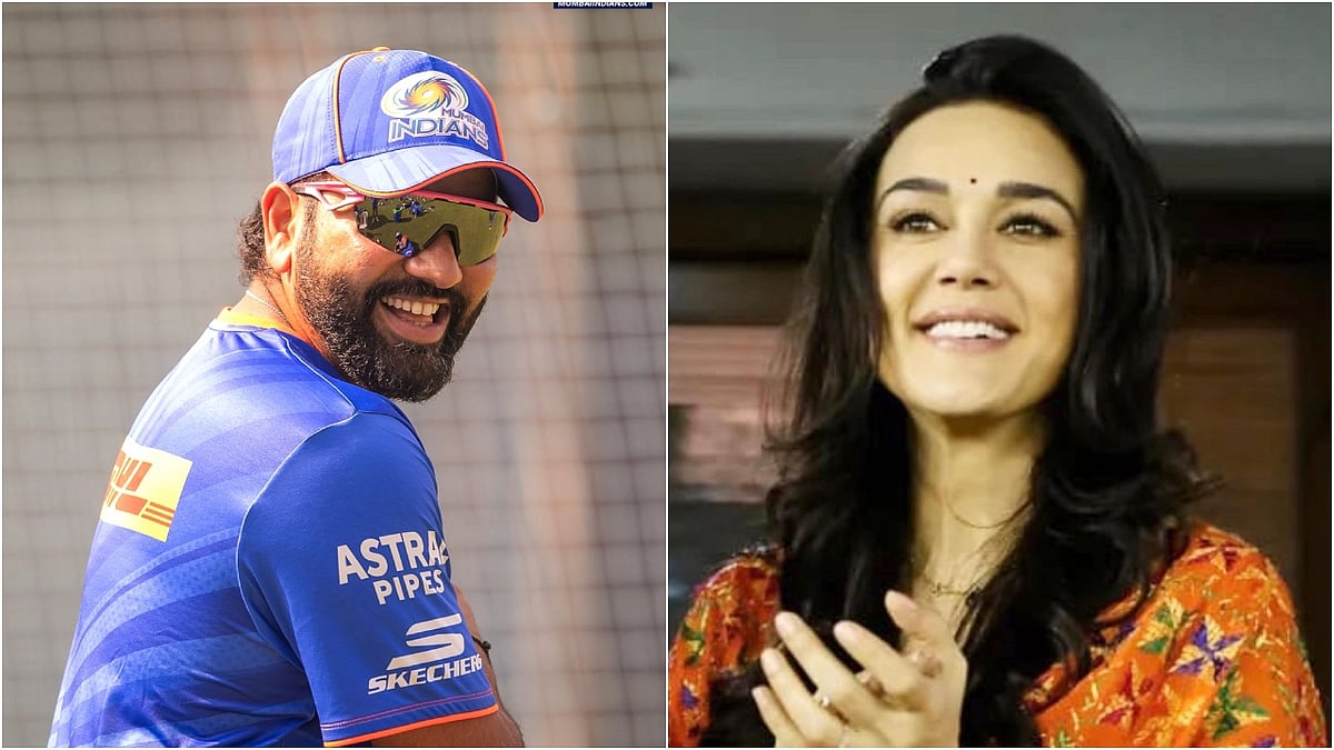 Rohit Sharma and Preity Zinta - X/@mipaltan, @realpreityzinta