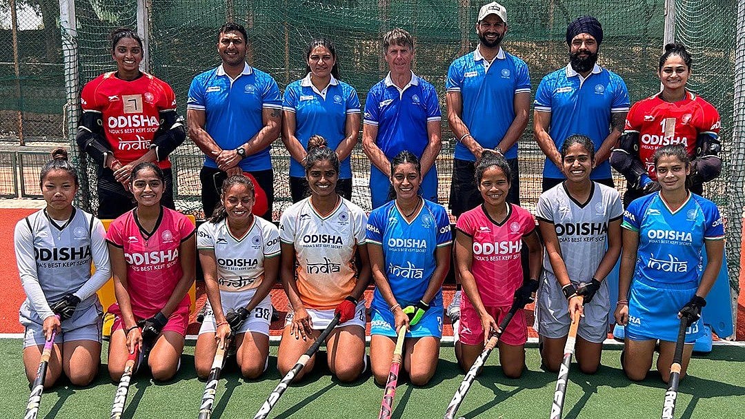 X | Hockey India : India National Women's Hockey squad with former star players. 
