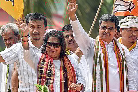 BJP candidate Kriti Singh Debbarma