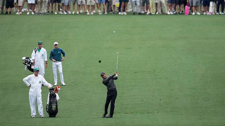 Tiger Woods is in the running to win yet another Masters title. - AP