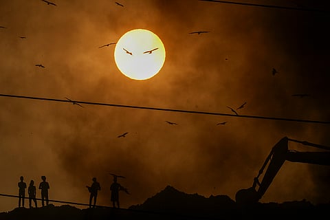 Fire at Ghazipur landfill site