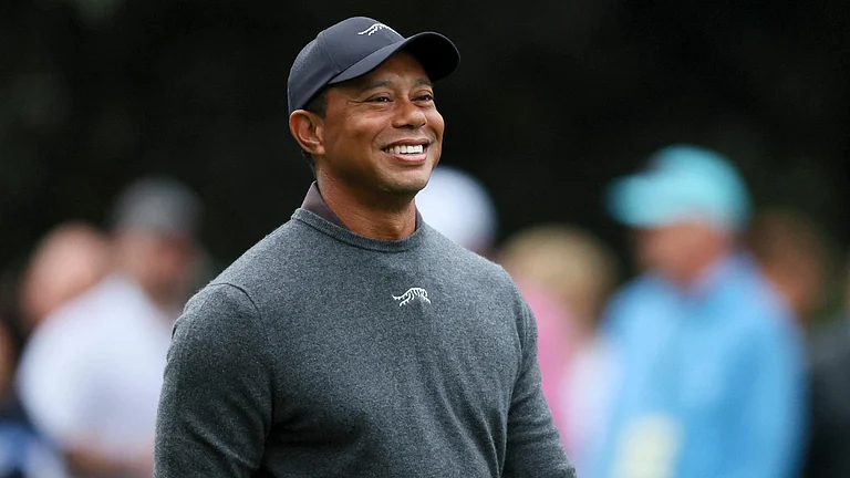 Tiger Woods insists he can win a sixth Masters title and 16th major.  - (Jason Getz/Atlanta Journal-Constitution via AP)