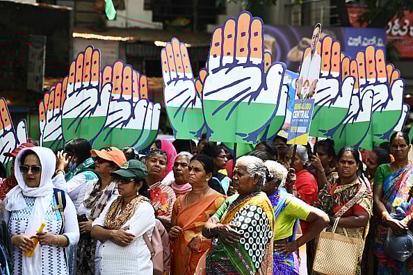 Getty Images : Congress Rithala Candidate Allegedly 'Assaulted' by EC Official, Claims Party