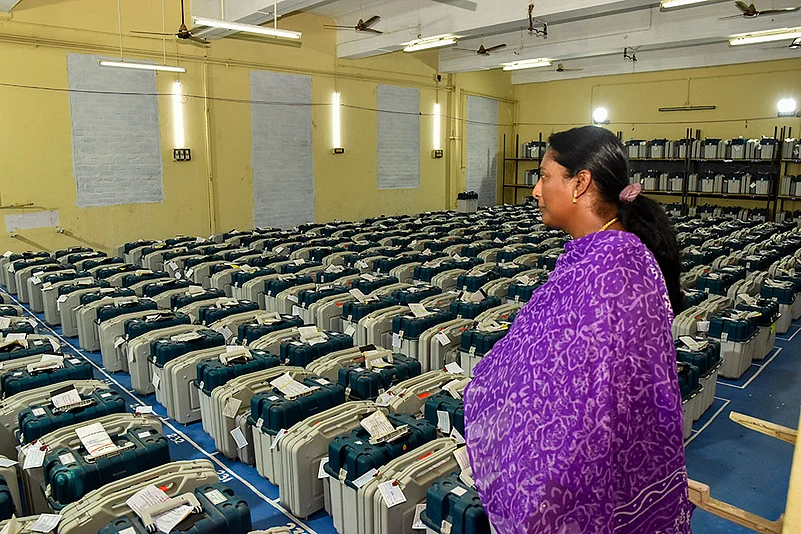 EVMs and VVPATs kept at strong room