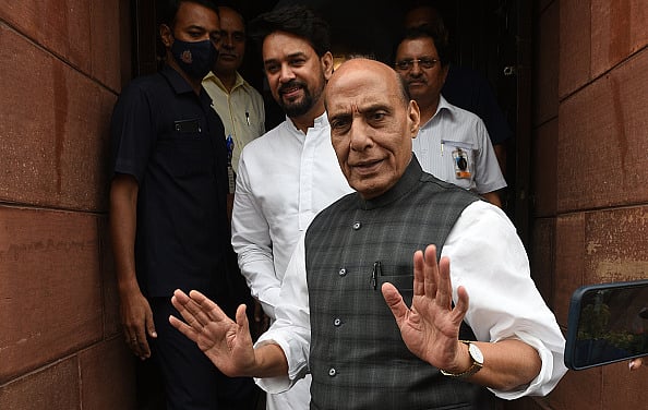 (Photo by Sonu Mehta via Getty Images) : Rajnath Singh