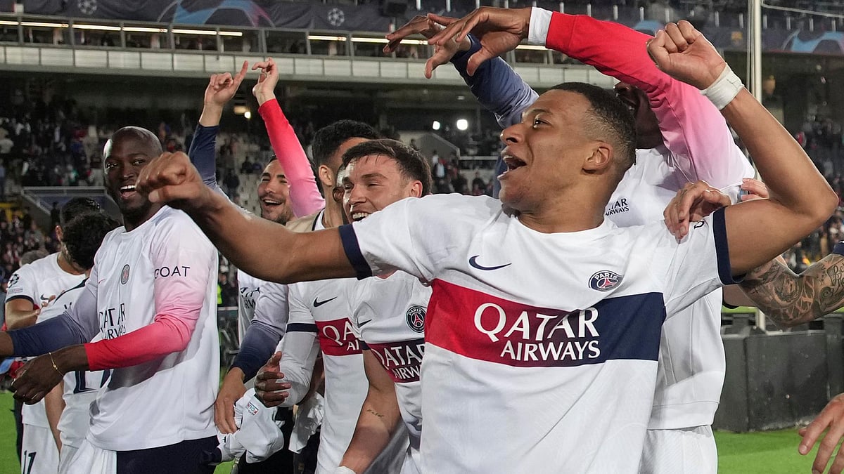 Kylian Mbappe led the way in Paris St Germain’s win – and celebrations - Emilio Morenatti/AP