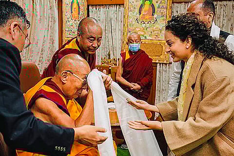 Kangana Ranaut meets the Dalai Lama