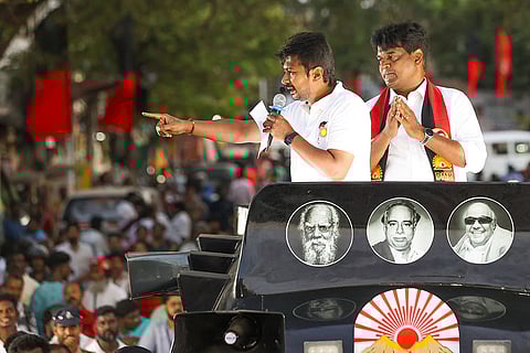 Udhayanidhi Stalin campaigns in Chennai