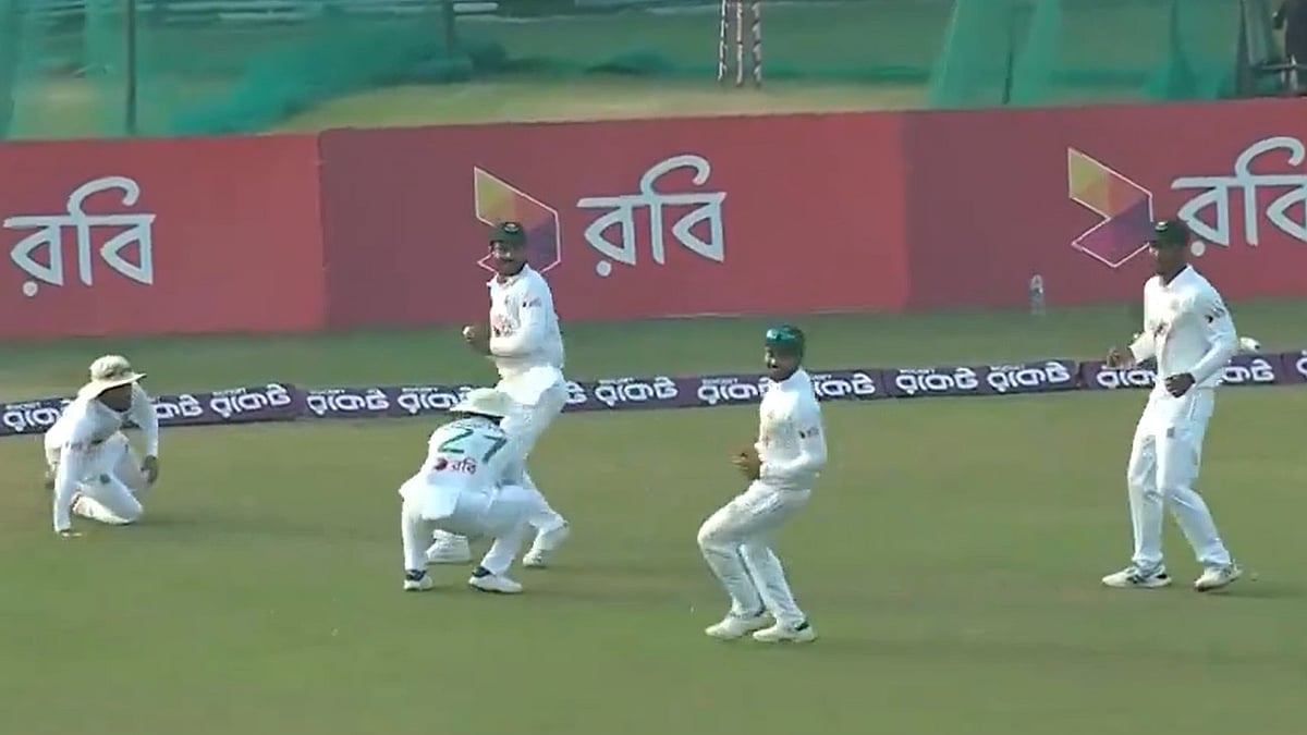 Fancode screengrab : Bangladesh are trailing Sri Lanka 0-1 in the two-match Test series.