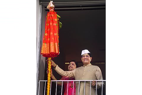 Piyush Goyal celebrates Gudi Padwa