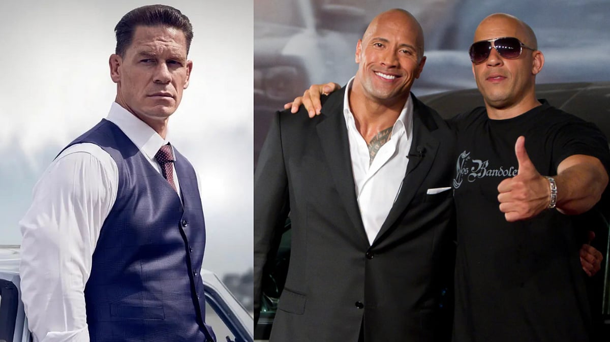 Instagram, GQ : John Cena, Dwayne Johnson-Vin Diesel