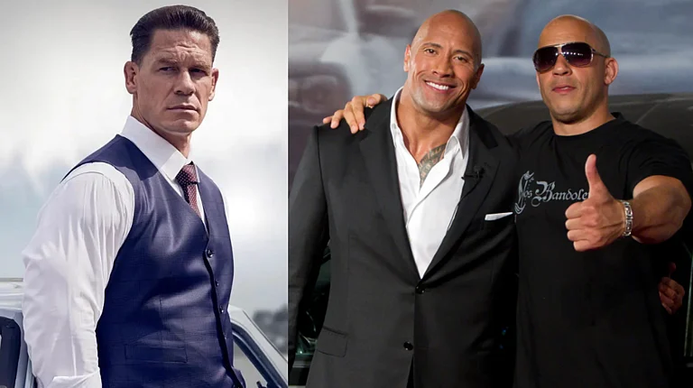 John Cena, Dwayne Johnson-Vin Diesel - Instagram, GQ