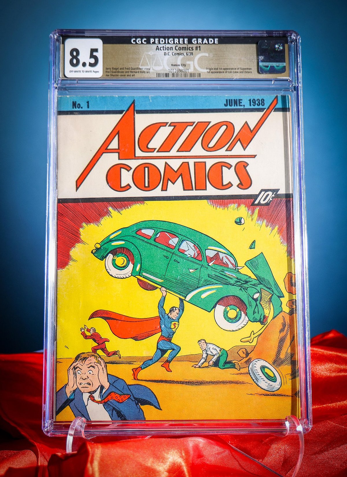 Original Superman comic becomes most expensive comic book ever sold at auction.
