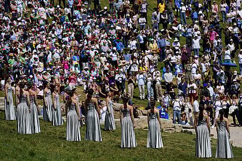 Greece Olympics Paris Flame Lighting