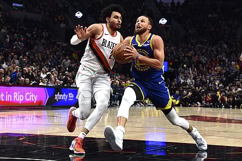 NBA: Golden State Warriors vs Portland Trail Blazers