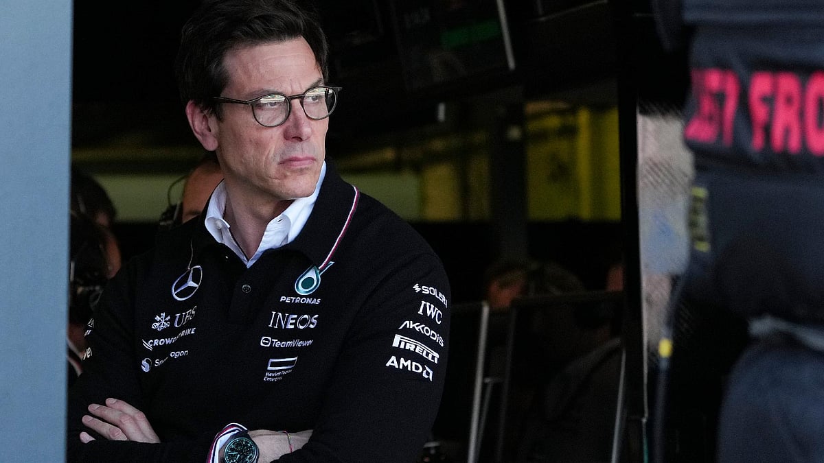 Asanka Brendon Ratnayake/AP : Mercedes team boss Toto Wolff decided to attend the Japanese Grand Prix after initially planning to remain in Europe. 