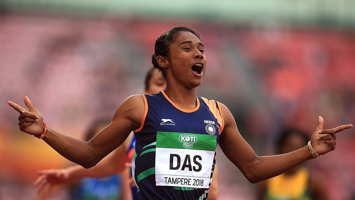 Photo: X/ @sachin_rt : Hima Das missed the Hangzhou Asian Games last year due to an injury.