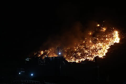 Fire at Ghazipur landfill site