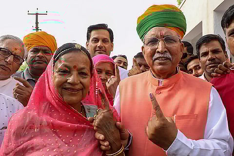 LS Polls 1st Phase: Arjun Ram Meghwal votes