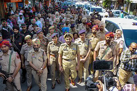 Flag march in Amritsar