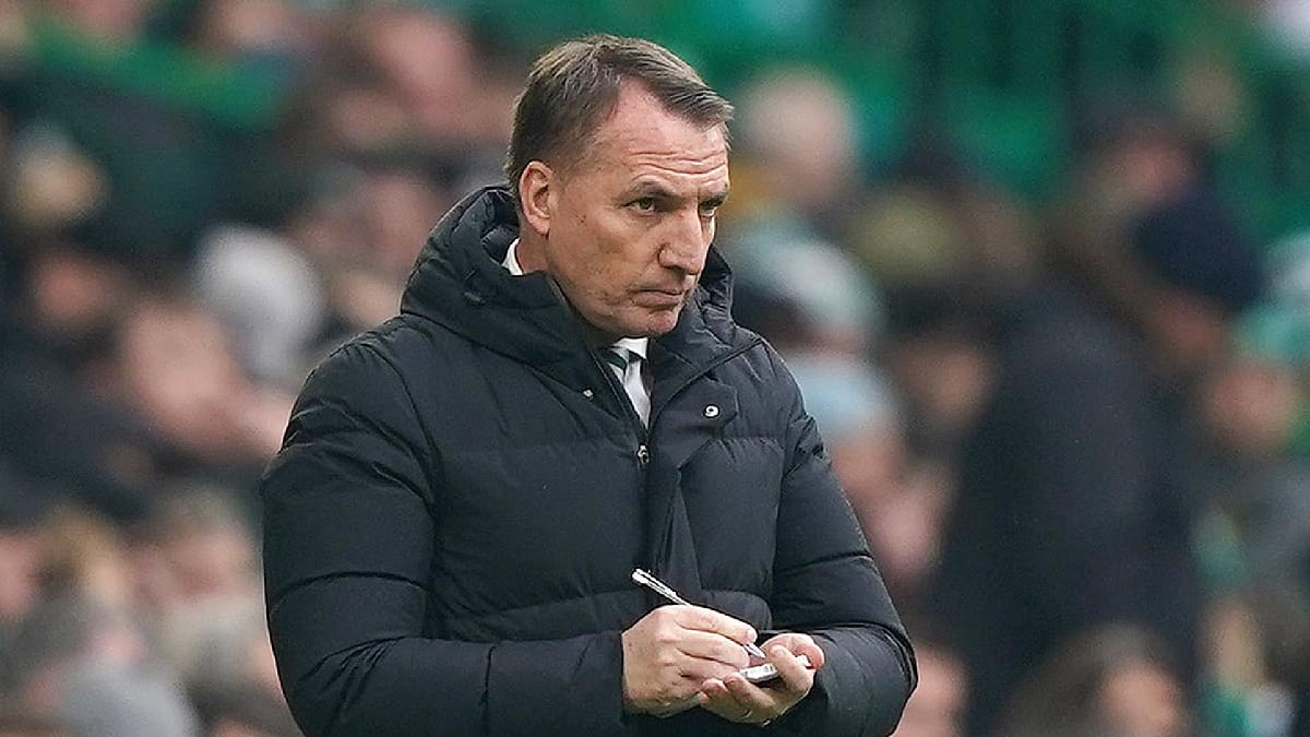 Andrew Milligan/PA : Brendan Rodgers wants Celtic to maintain a steely focus at Ibrox. 