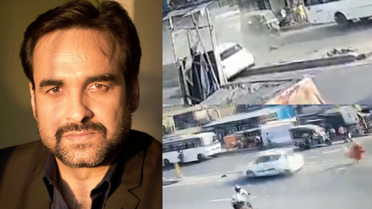 X : Caught On Cam: Pankaj Tripathi's Brother-In-Law And Sister's Accident