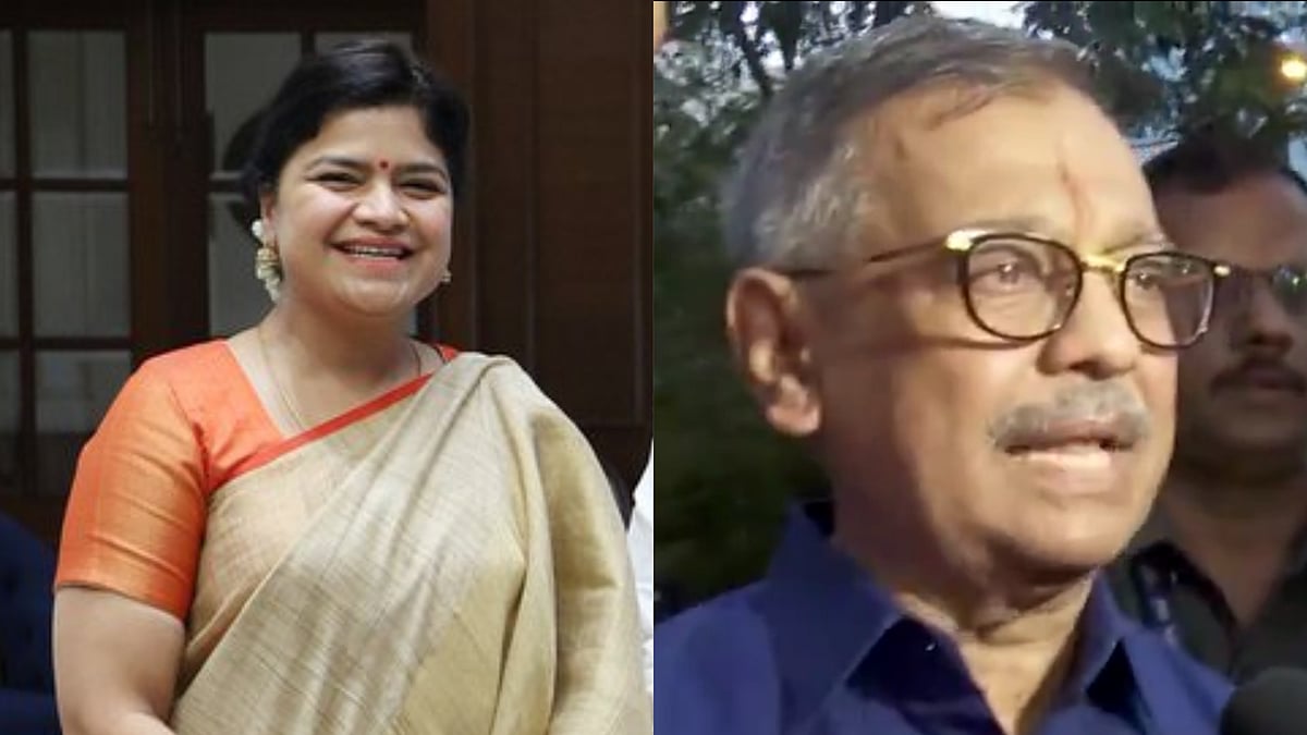 X/@poonam_mahajan and PTI : Poonam Mahajan (L) lawyer Ujjwal Deorao Nikam (R)