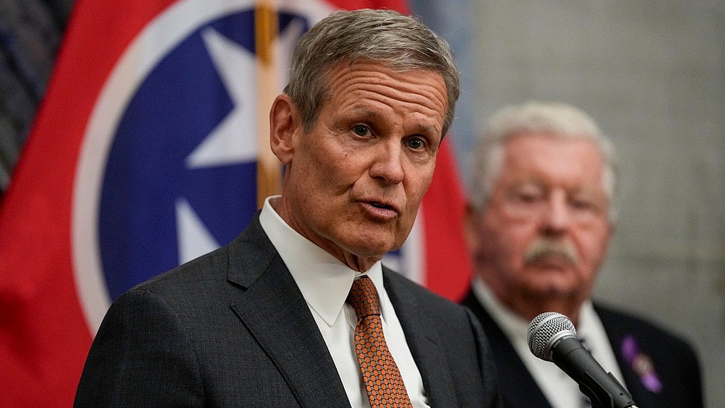 AP : Gov. Bill Lee speaks during a news conference at the end of the 2024 legislative session, Thursday, April 25, 2024, in Nashville, Tenn. 