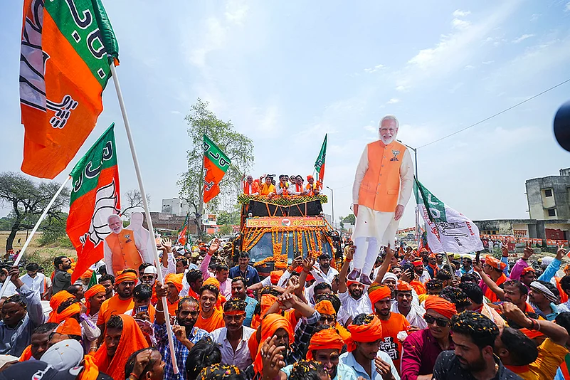 Smriti Iranis nomination filing procession