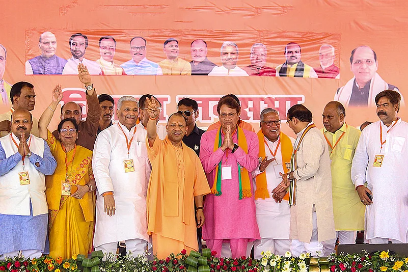 CM Yogi Adityanath campaigns in Meerut