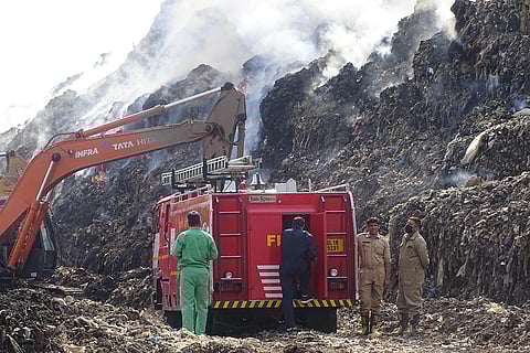 Fire at Ghazipur landfill site