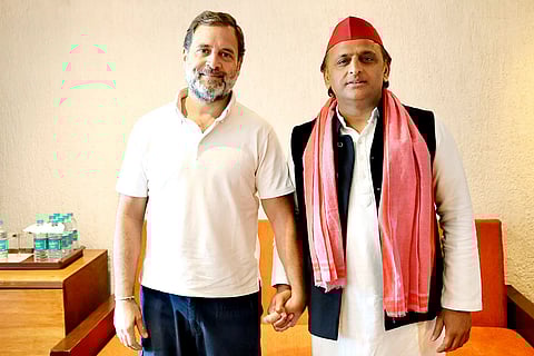 Congress and Samajwadi Party joint PC