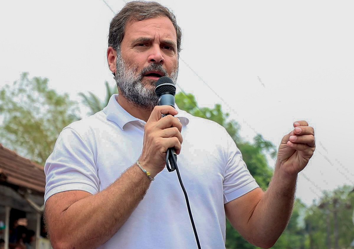 PTI : 
Rahul Gandhi in Kozhikode, Kerala