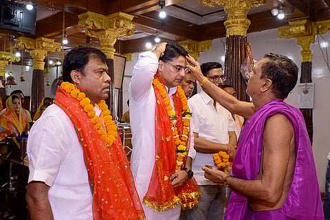 Sachin Pilot at Danteshwari Mandir
