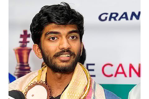 Grandmaster Gukesh at Chennai Airport