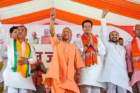 Yogi Adityanath campaigns in UP