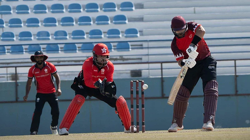 Hong Kong vs Qatar 3rd T20I, Bilateral series, March 2024, Qatar Cricket Association Twitter