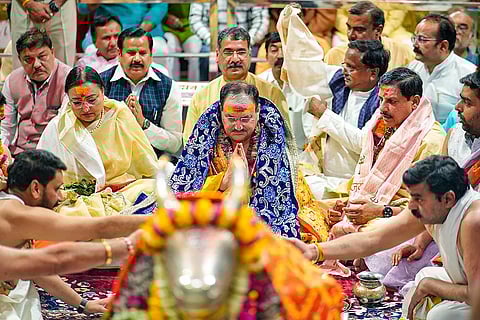 Mohan Yadav and JP Nadda in Ujjain