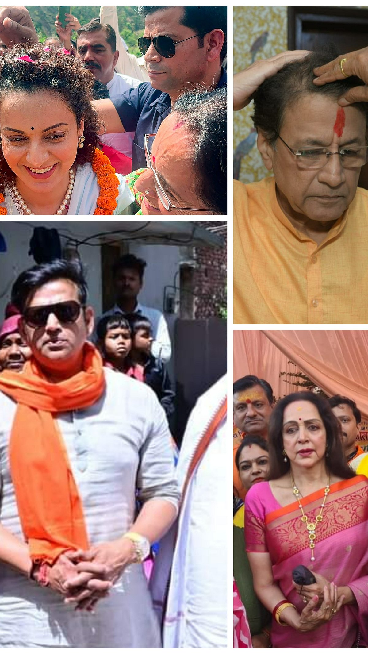 X and PTI : Kangana Ranaut, Hema Malini, Ravi Kishan, Arun Govil are some of the many film personalities who have been fielded by parties for the Lok Sabha polls 2024