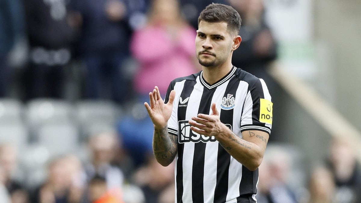Photo: Richard Sellers/PA : Newcastle United’s Bruno Guimaraes.