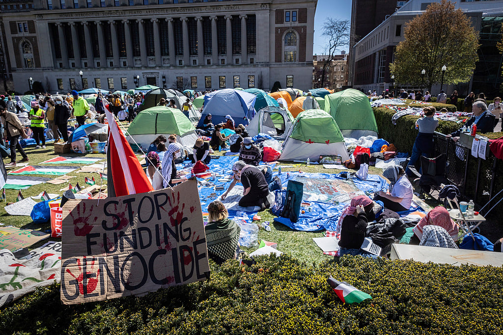 Stefan Jeremiah/AP : Protesters At Columbia University Demand Permanent Ceasefire In Gaza