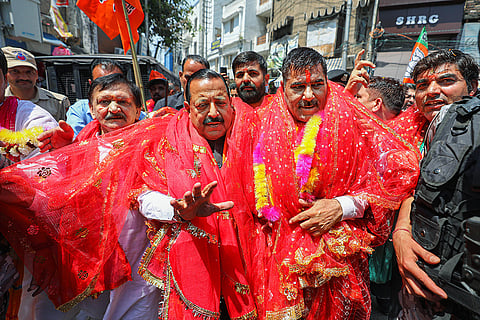 Jitendra Singh campaigns for LS polls