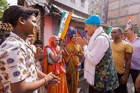 TMC's Prasun Banerjee campaigns for LS poll