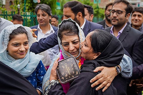 Mehbooba Mufti files nomination ahead of LS polls