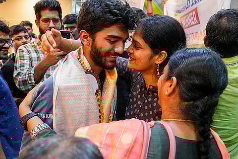 Grandmaster Gukesh at Chennai Airport