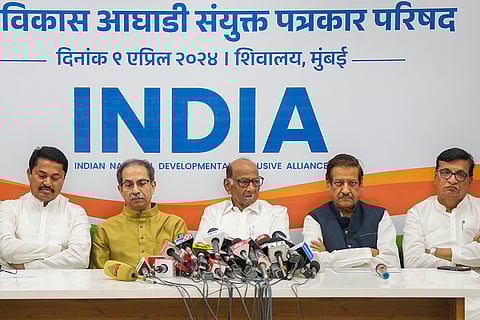 Maha Vikas Aghadi press conference in Mumbai