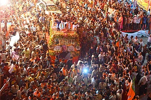 X/@AmitShah : Amit Shah holds roadshow in Gujarat's Gandhinagar Lok Sabha constituency,