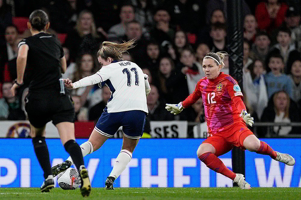 | Photo: AP/Dave Shopland : Women's Euro 2025 Qualifiers: England vs Sweden
