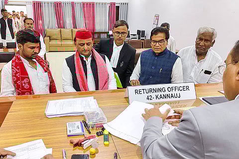 Akhilesh Yadav files nomination