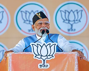 PTI : Prime Minister Narendra Modi during a rally in Uttarakhand |